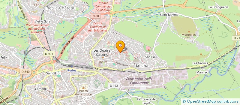 localisation de l'entreprise ALBAKOV à ONET-LE-CHATEAU