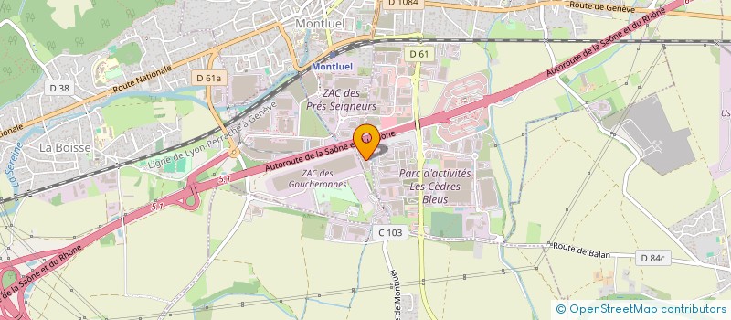 localisation de l'entreprise ALBALATE  DAGNEUX