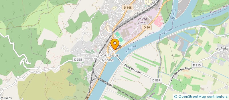localisation de l'entreprise ALBAN  LA VOULTE-SUR-RHONE