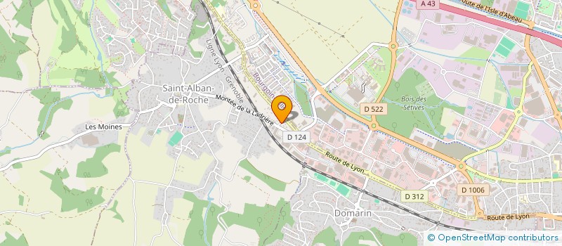localisation de l'entreprise ALBAN à SAINT-ALBAN-DE-ROCHE