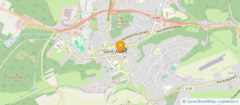 localisation de l'entreprise ALBAN  SAINT-AVOLD