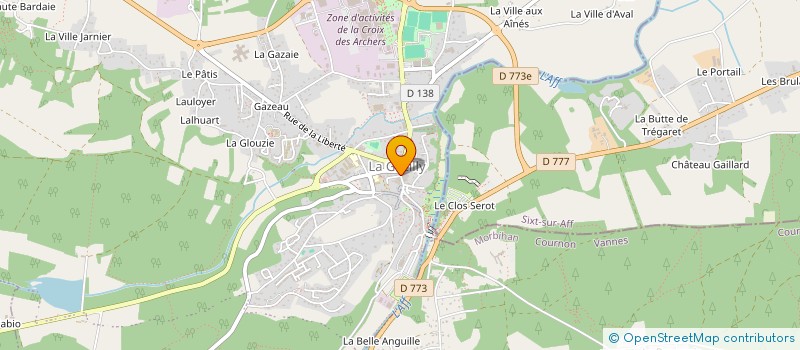 localisation de l'entreprise ALBAN BERTHO  LA GACILLY