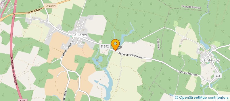 localisation de l'entreprise ALBAN ENERGIES  GAILLERES