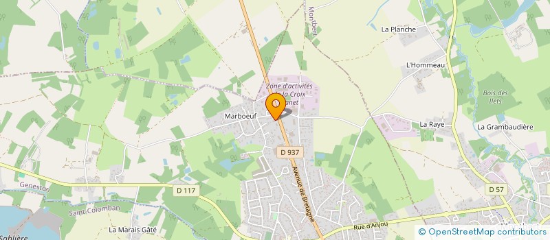 localisation de l'entreprise ALBAN LE GOFF MENUISERIE  GENESTON