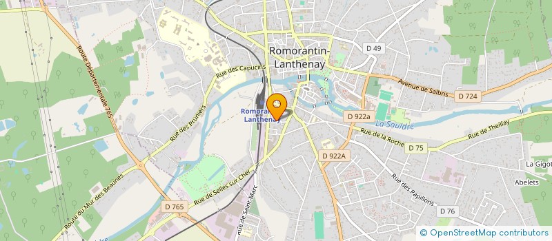 localisation de l'entreprise ALBAN METIE  ROMORANTIN-LANTHENAY