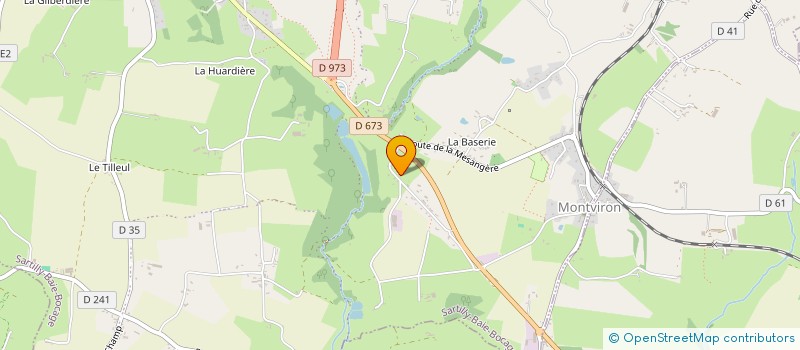 localisation de l'entreprise ALBAN MORIN  SARTILLY-BAIE-BOCAGE