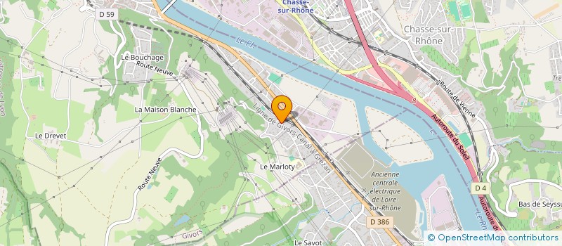 localisation de l'entreprise ALBAN RENO à GIVORS
