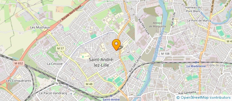 localisation de l'entreprise ALBANE à SAINT-ANDRE-LEZ-LILLE