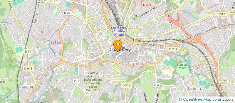 localisation de l'entreprise ALBANNE IMMOBILIER à CHAMBERY