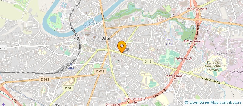 localisation de l'entreprise ALBANO à ALBI