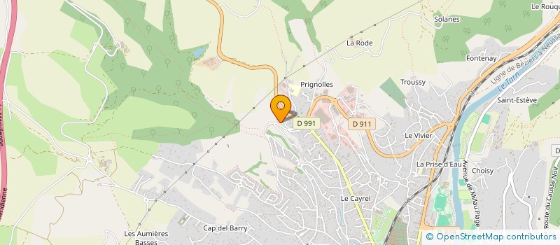 localisation de l'entreprise ALBANORD à MILLAU