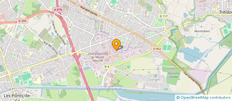 localisation de l'entreprise ALBAP  LES PONTS-DE-CE