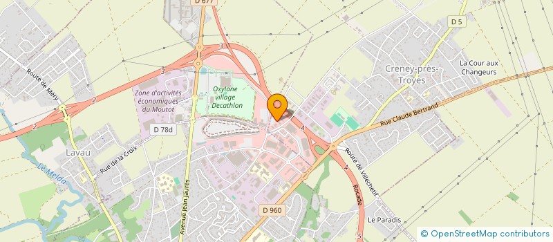 localisation de l'entreprise ALBARET FROID CLIMATISATION  CRENEY-PRES-TROYES