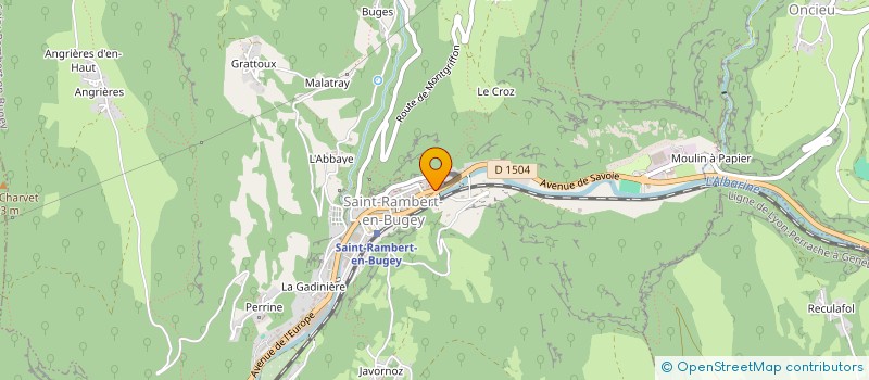 localisation de l'entreprise ALBARINE BASKET CLUB  SAINT-RAMBERT-EN-BUGEY