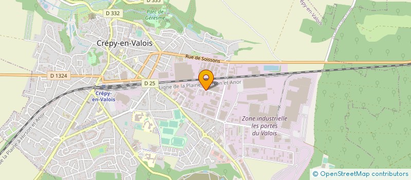 localisation de l'entreprise ALBARRIE-EUROPE S.A. à CREPY EN VALOIS