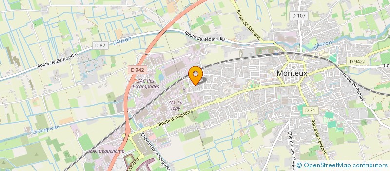 localisation de l'entreprise ALBASER à MONTEUX