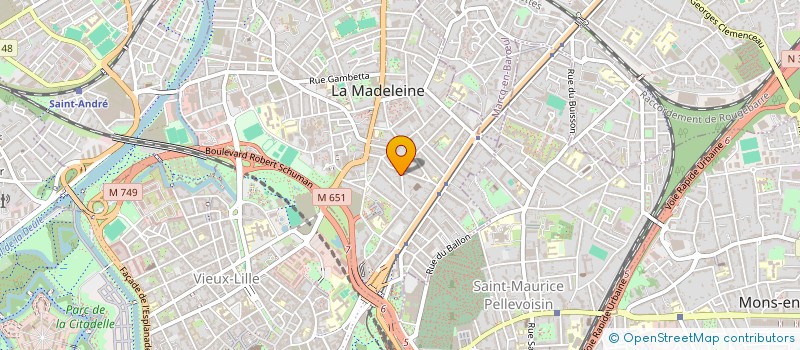 localisation de l'entreprise ALBASSILE à LA MADELEINE
