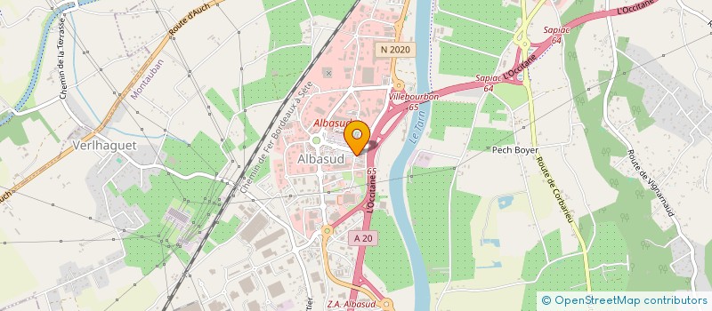 localisation de l'entreprise ALBASSUR  MONTAUBAN
