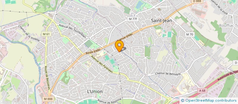 localisation de l'entreprise ALBASUD  L'UNION