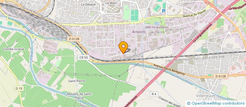 localisation de l'entreprise ALBAT  BEZIERS