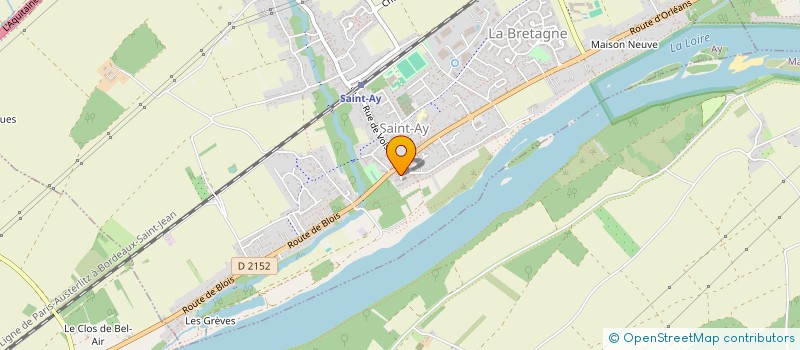 localisation de l'entreprise ALBATRE - ASSOCIATION LOIRE BEAUCE EN ACTION POUR LA TRANSITION, LA RESILIENCE ET L'ENVIRONNEMENT  SAINT-AY