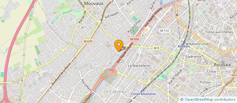 localisation de l'entreprise ALBATRE PATRIMOINE  TOURCOING