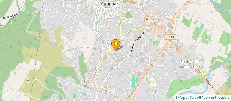 localisation de l'entreprise ALBATROS 07 à AUBENAS