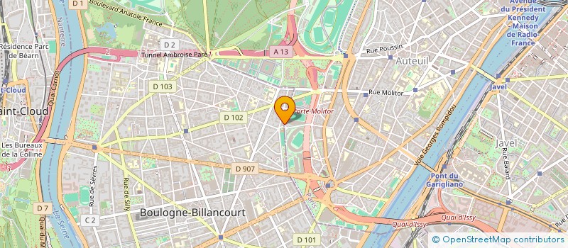 localisation de l'entreprise ALBATROS à BOULOGNE-BILLANCOURT