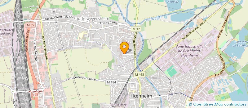 localisation de l'entreprise ALBATROS  SOUFFELWEYERSHEIM