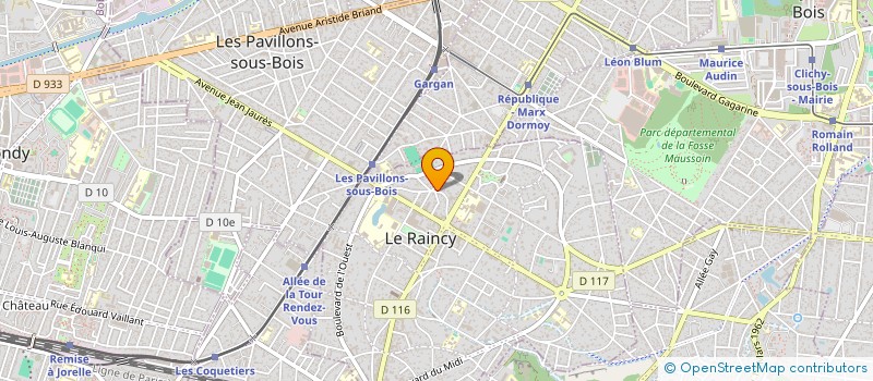 localisation de l'entreprise ALBATROS à LE RAINCY