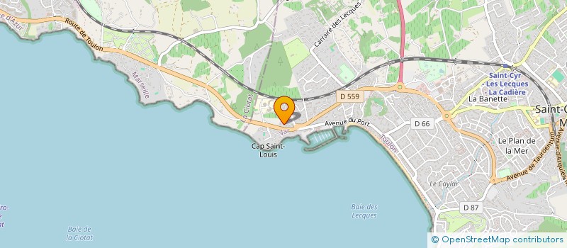 localisation de l'entreprise ALBATROS à SAINT-CYR-SUR-MER