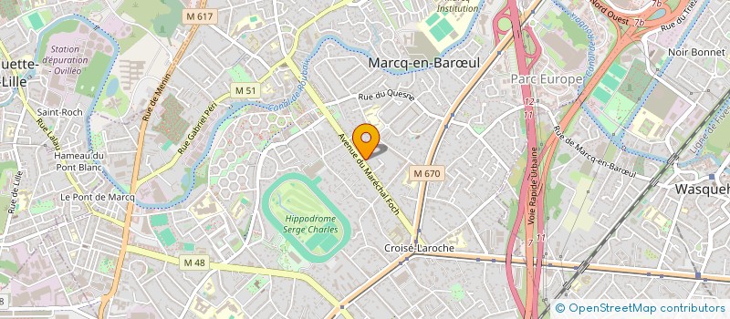 localisation de l'entreprise ALBATROS à MARCQ-EN-BARŒUL
