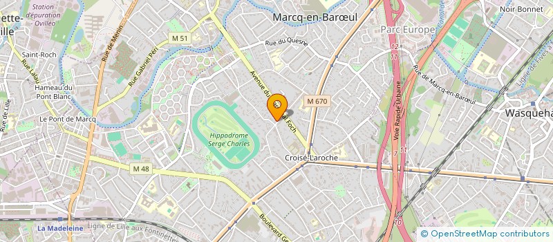 localisation de l'entreprise ALBATROS à MARCQ-EN-BARŒUL