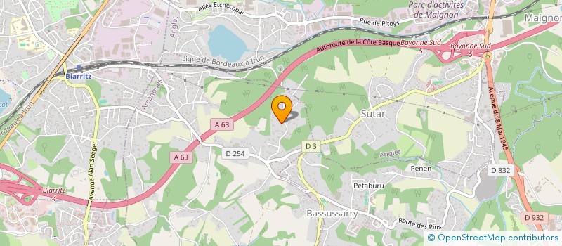 localisation de l'entreprise ALBATROS  ARCANGUES