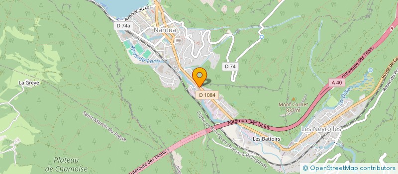 localisation de l'entreprise ALBATROS à NANTUA