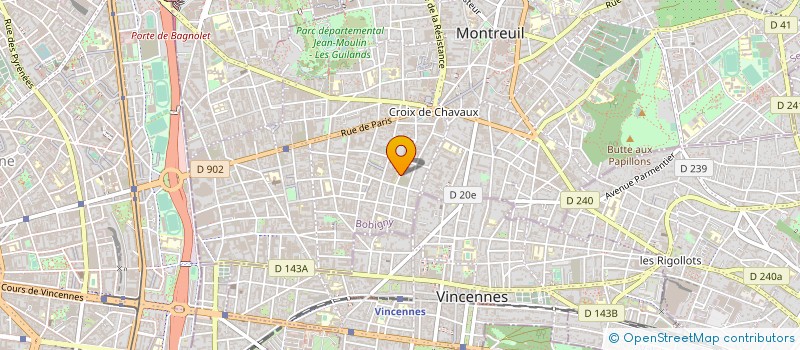 localisation de l'entreprise ALBATROS FILMS à MONTREUIL