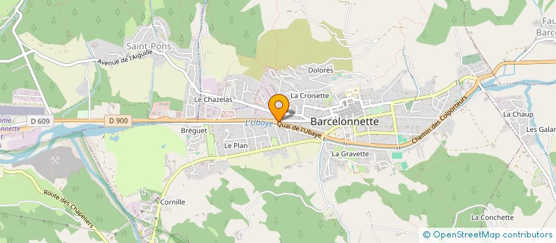 localisation de l'entreprise ALBAUME à BARCELONNETTE