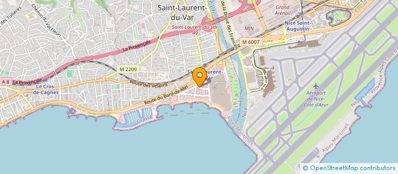 localisation de l'entreprise ALBAX BOULOGNE à SAINT-LAURENT-DU-VAR