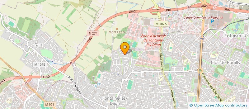 localisation de l'entreprise ALBAX DIAGNOSTICS IMMOBILIERS  FONTAINE-LES-DIJON