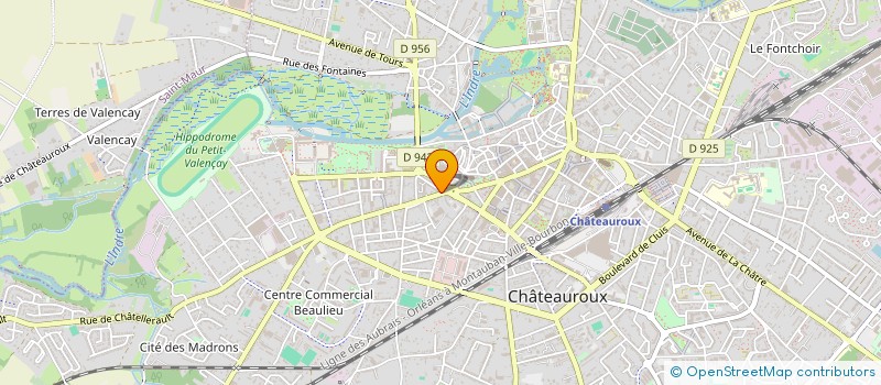 localisation de l'entreprise ALBE à CHATEAUROUX