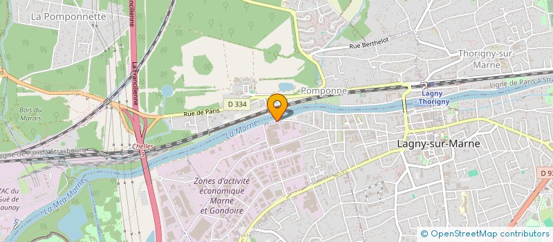 localisation de l'entreprise ALBE LAGNY SCP  LAGNY-SUR-MARNE