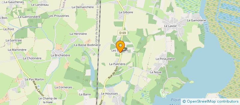 localisation de l'entreprise ALBEARSON  SUCE-SUR-ERDRE