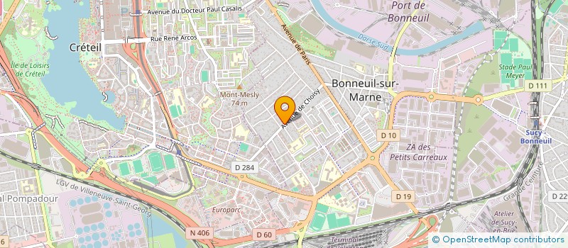 localisation de l'entreprise ALBEDO à BONNEUIL-SUR-MARNE