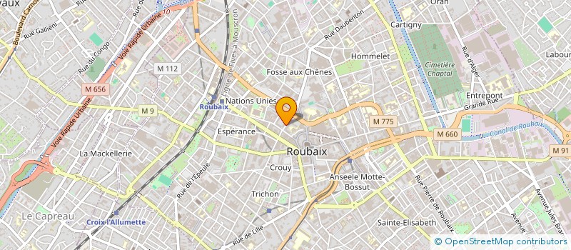 localisation de l'entreprise ALBEDO KITCHEN  ROUBAIX