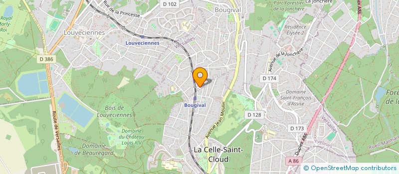 localisation de l'entreprise ALBEGEMI  BOUGIVAL