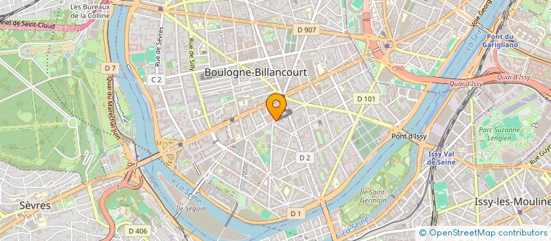 localisation de l'entreprise ALBEL à BOULOGNE-BILLANCOURT