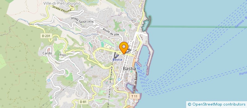 localisation de l'entreprise ALBELUCE à BASTIA
