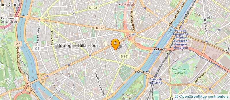 localisation de l'entreprise ALBEMA à BOULOGNE-BILLANCOURT