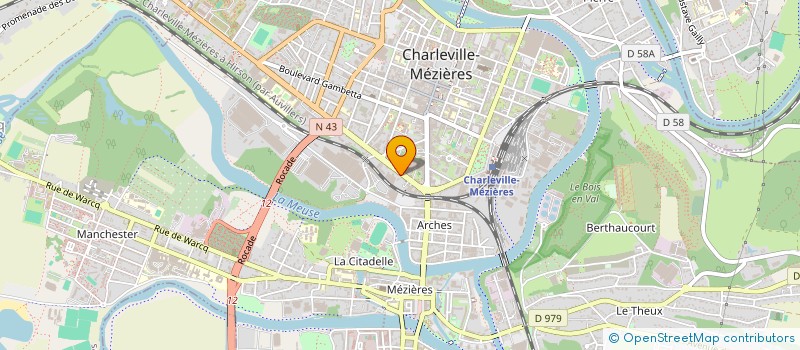 localisation de l'entreprise ALBENA  CHARLEVILLE-MEZIERES