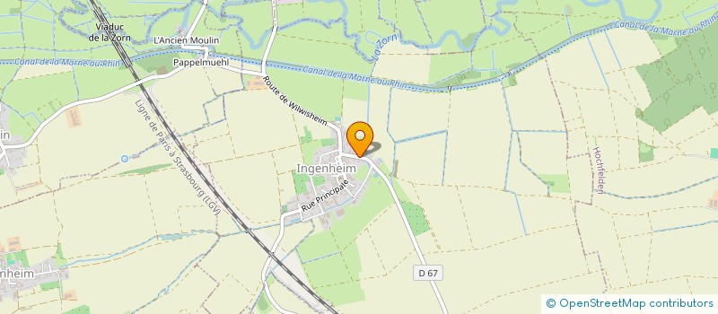 localisation de l'entreprise ALBENE  WIWERSHEIM